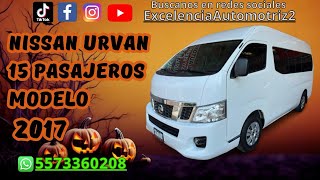 Nissan Urvan Nv350 Modelo 2017 En Venta [upl. by Darin]