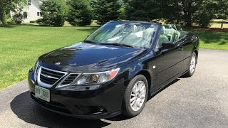 New Car 2009 Saab 93 20T Convertible Walkaround Start Up [upl. by Kristen369]