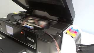 Continuous ink system CISS EPSON XP400 XP200 XP300 Workforce 2530 2540 printers [upl. by Inail992]