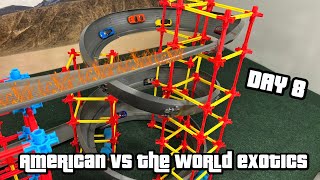 DIECAST CARS RACING TOURNAMENT  AMERICAN VS WORLD EXOTIC CARS 8 [upl. by Aicatsana]