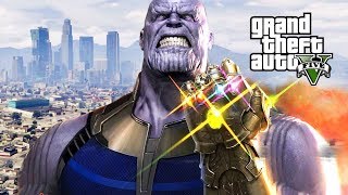 THANOS OBLITERATES LOS SANTOS  GTA 5 Mods 2018 [upl. by Puett]