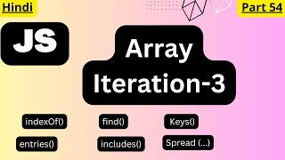 JavaScript Array Iteration tutorial in Hindi Part 3arvindprogramming [upl. by Ursulette]