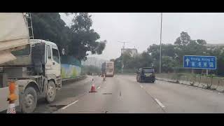 Kwai Chung Tai Lin Pai Rd ⏩️ Clear Water Bay 51 Fung Shing StAria Tower1 HKRoads HKDriver rt [upl. by Ploch]