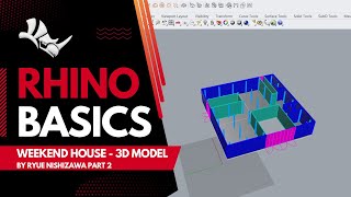 Rhino 7  Model Weekend House by Ryue Nishizawa Part 2  3D Modeling [upl. by Bealle]