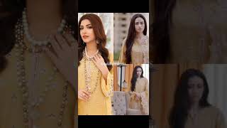 Sana javed and kinza hashmi wearing same type of dressing modelling [upl. by Aissat]