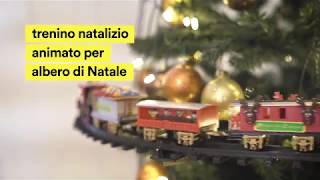 Treno natalizio animato per albero di Natale [upl. by Tnahsarp]