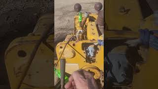 Pushing D4 Cat dozer to unstuck engine [upl. by Adnorahs730]