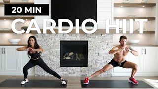 20 Min CARDIO HIIT WORKOUT  ALL STANDING No Equipment No Repeat Partner Workout [upl. by Jud]