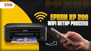 Epson XP 200 WiFi Setup Process epson epsonprinter [upl. by Addiego]