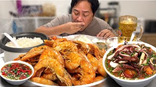 2KG HALABOS NA SUGPO SPICY KILAWIN NA PUGITA  OCTOPUS Filipino Food Mukbang and Recipe [upl. by Johnston]