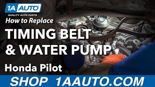 How to Replace Timing Belt with Water Pump 0512 Honda Pilot [upl. by Eissej]