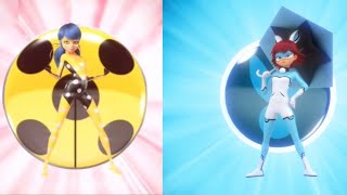 Chronobug 🆚 Young Bunnix  Transformation  Miraculous Ladybug [upl. by Gudren]