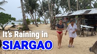 Siargao Island Philippines  Rainy Walk in Paradise Cloud 9 Siargao Surfing Area [upl. by Lorrayne]