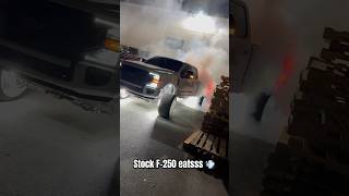 Things started cooking…🔥 diesel burnout powerstroke [upl. by Ayotal]