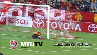 MTUTDTV Teerasil dangda Goal amp Skills 2013 [upl. by Grantland]