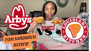 Trying Arbys amp Popeyes Fish sandwiches Not What I expected 🤦🏾‍♀️ [upl. by Essirahs]