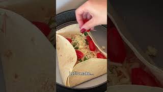 Ham amp cheese healthy tortilla in 5 min recipe calories [upl. by Esinad]