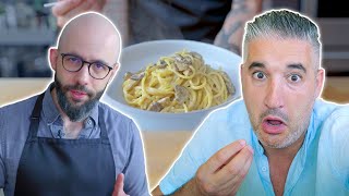 Italian Chef Reacts to SPAGHETTI CARBONARA by babishculinaryuniverse [upl. by Magan]