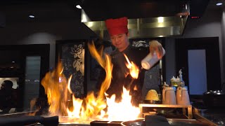 Professional Hibachi Grill Chef Preparing Delicious Meal 2015 Part 2 [upl. by Derril]