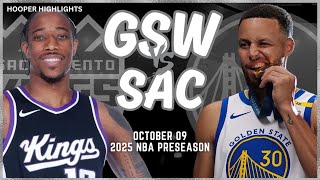 Golden State Warriors vs Sacramento Kings Full Game Highlights  Oct 9  202425 NBA Preseason [upl. by Etsyrk730]