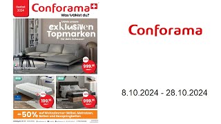 Conforama Prospekt CH  810  28102024 [upl. by Lot]