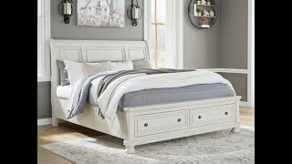 Robbinsdale Queen Sleigh Bed with Storage by Ashley B742  SpeedyFurniturecom [upl. by Ahsinet524]