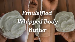 HOW TO MAKE EMULSIFIED BODY BUTTER THAT BRIGHTENS THE SKIN AND SUPPORT SKIN BARRIER skincare fyp [upl. by Norvun590]