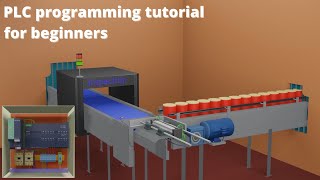 PLC Programming Tutorials for Beginners  Ladder logic for pusher [upl. by Luz517]