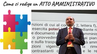 Simone Chiarelli come si redige un atto amministrativo [upl. by Irmine]