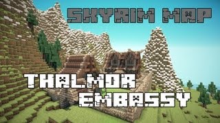 Skyrim Map Thalmor Embassy Pt1 Time Lapse [upl. by Adivad]