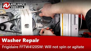 Frigidaire Washer Repair  Will Not Agitate Will Not Spin  Retractor [upl. by Lamoureux]