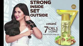 Emami 7 Oils In One Non Sticky Hair Oil Katrina Kaif  Promo  Hindi [upl. by Bakemeier]