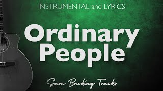 Ordinary People  John Legend Acoustic Karaoke [upl. by Maurise473]