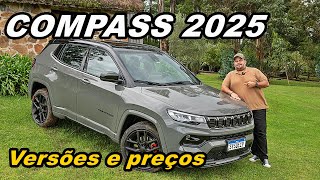 NOVO JEEP COMPASS 2025 Veja os preços e o que cada versão oferece ao SUV mais vendido do segmento [upl. by Shig765]