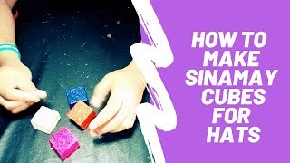 HOW TO MAKE SINAMAY CUBES FOR YOUR FASCINATORS  DIY Tutorial video on hat making [upl. by Ssac]