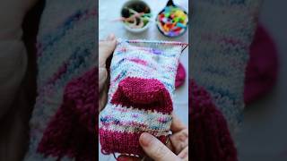 Sock knitting with a magic loop 🫶🏼🧶 sockknitting magicloop knittingtips knittingisthenewyoga [upl. by Runck]