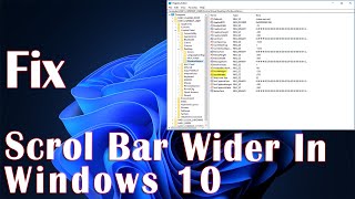 Make Scroll Bar Wider In Windows 10  How To Fix [upl. by Ynaiffit]