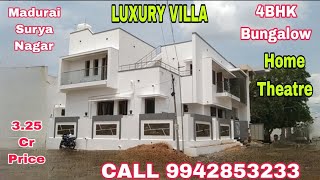 4BHK Home Theater Gym Bungalow 😍 For Sale Madurai Suryanagar 😍 Call 🤙 9942853233 [upl. by Inaliak]