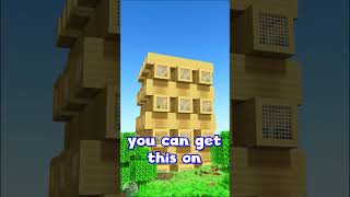 How To Build a Jenga Tower House in Minecraft TUTORIAL shorts minecraft gaming [upl. by Anidem]