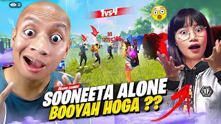 Sooneeta Left Alone in Last Circle 😬 First Time Gyan Bhai amp Tonde Gamer Reaction 😱 Free Fire Max [upl. by Claudine]