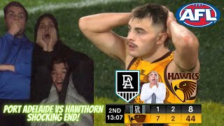 Port Adelaide Vs Hawthorn Shocking End Hawthorn Choke 😬 AFL Vlogs [upl. by Emmerich]