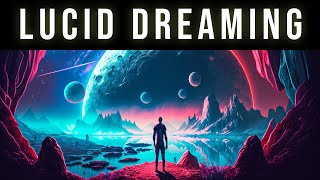 Explore The Dream World  Deep Lucid Dreaming Binaural Beats Music  Black Screen REM Sleep Music [upl. by Ellehcrad]