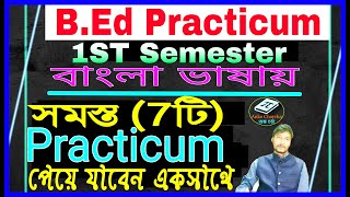 BEd 1st Semester Practicum Presentationবাংলা ভাষায় WBUTTEPA BEd 1st Sem All Practicum Present [upl. by Inavoj]