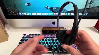 Cyber Acoustics USBC Headset with AI Noise [upl. by Brey]