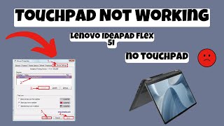 Lenovo Ideapad Flex 5i Touchpad Not Working issue Easy Fix [upl. by Derfnam]