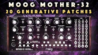 Moog Mother32 Generative Patches Ambient amp Techno Jam [upl. by Asselim]