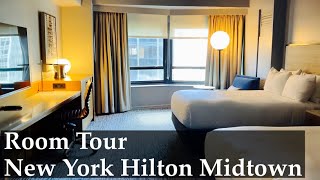 Hilton Midtown New York Room Tour  Best NYC Hotels  New York Hilton Midtown [upl. by Spiegelman]