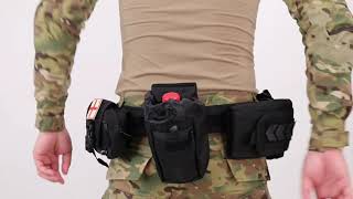 YAKEDA Tactical War Game MOLLE Battle Belt Set [upl. by Callean]