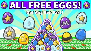 🥚 How to Get All Eggs Fast in Bee Swarm Simulator 2024 [upl. by Darraj]