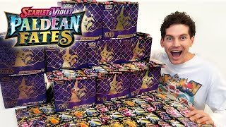 Opening 100x Pokémon Paldean Fates Booster Packs [upl. by Nwavahs]